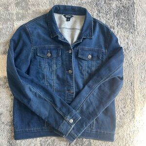 Buffalo David Bitton Jean Denim Jacket Button Front Classic Blue S